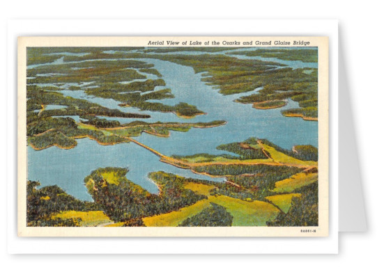 Lake of the Ozarks Missouri Grand Glaize Bridge Aerial View