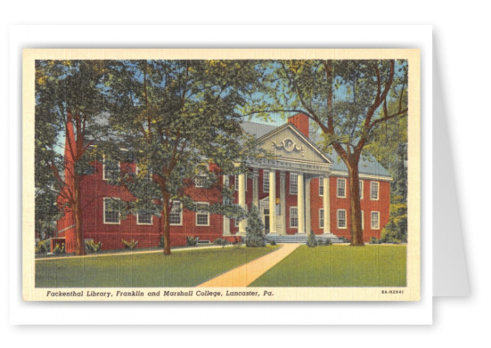 Lancaster, pennsylvania, Fackenthal Library, Franklin and Marshall College