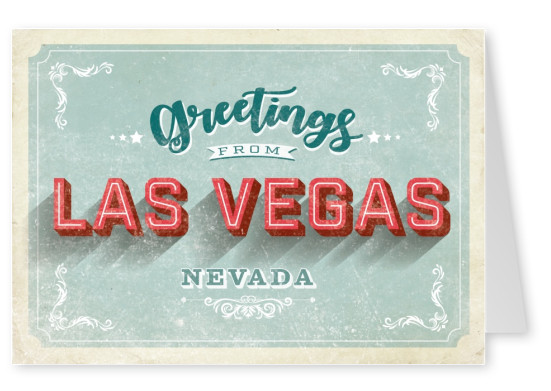 Vintage Postkarte Las Vegas