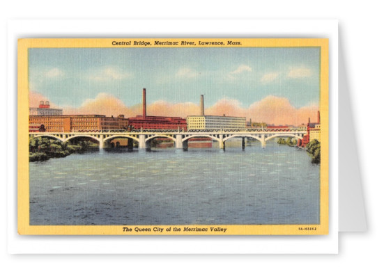 Lawrence, Massachusetts, Central Bridge, Merrimac River