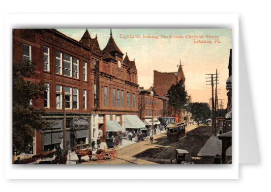 Lebanon, Pennsylvania, Eighth Street looking north