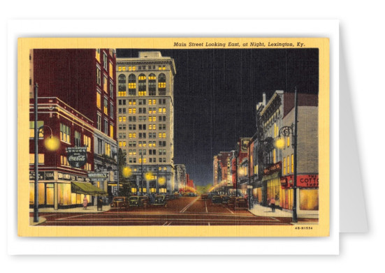 Lexington, Kentucky, Main Street at night