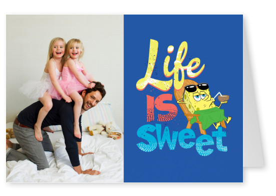 Life is Sweet - Spongebob having a cocktail