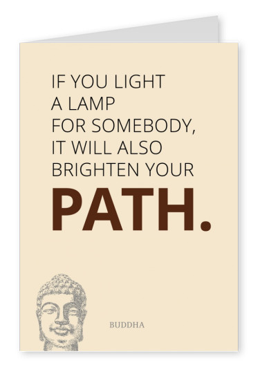 If you light a lamp for somebody...