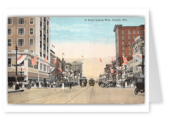 Lincoln, Nebraska, O Street looking West