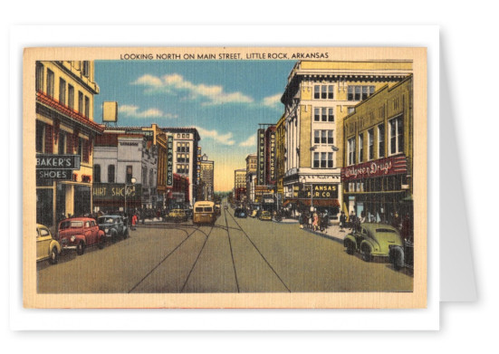 Little Rock, Arkansas, looking north on Main Street