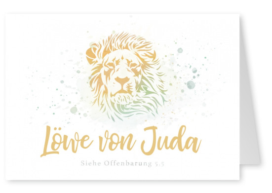 Postkarte SegensArt Löwe von Juda Offenbarung 5, 5