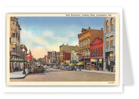 Logansport, Indiana, East Broadway looking west
