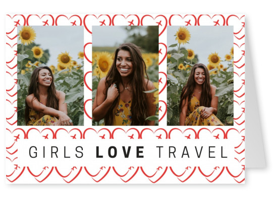 Girls LOVE Travel Logo pattern