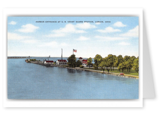 Lorain, Ohio, Harbor Entrance at Coast Guard Station