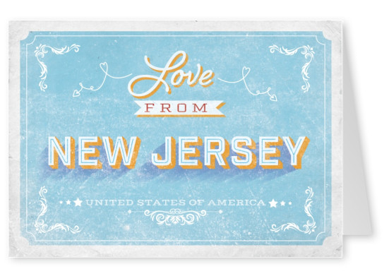 Vintage Postkarte New Jersey