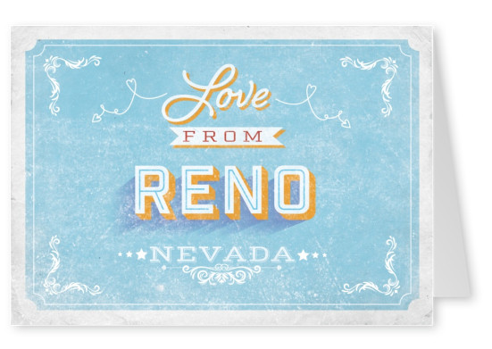 Vintage Postkarte Reno, Nevada
