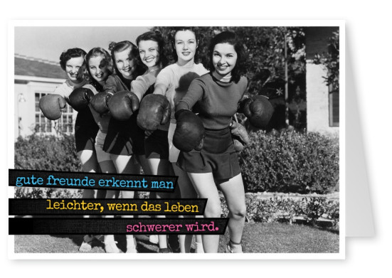 Lustiger Freundschaftspruch best friends Vintage Retro Frauen Freundinnen