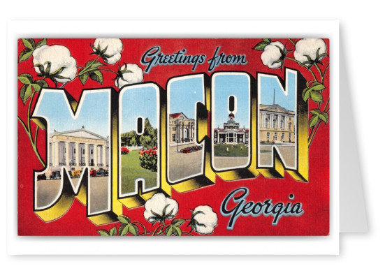 Macon Georgia Large Letter Greetings