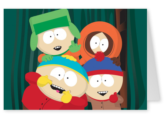 SOUTH PARK Main characters silly faces