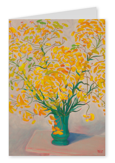 painting Tatjana Buisson Yellow wild flowers