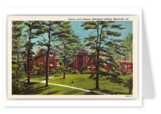 Meadville, Pennsylvania, Library and Campus, Allegheny College