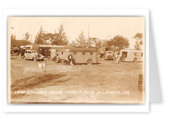Melbourne Florida Camp Grounds Midway Tourist Colony