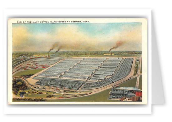 Memphis Tennessee Cotton Warehouses Aerial View