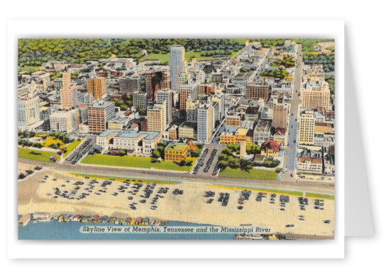 Memphis Tennessee Skyline View Beach Scene