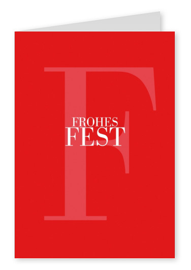 Frohes Fest Meridian Design rot classic