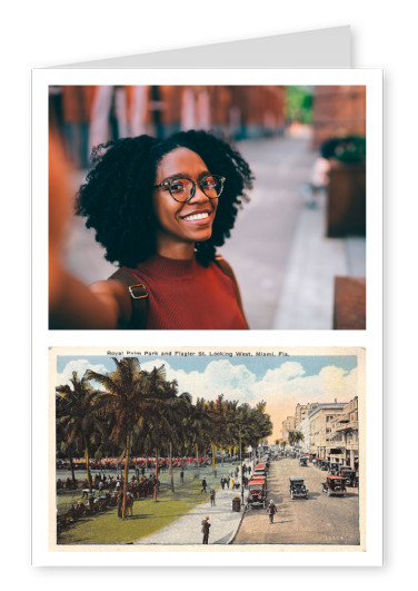 Miami, Florida, looking West n Flagler Street