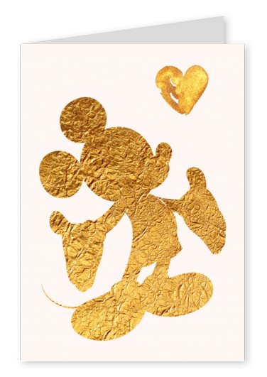 Kubistika goldene Mickey Mouse