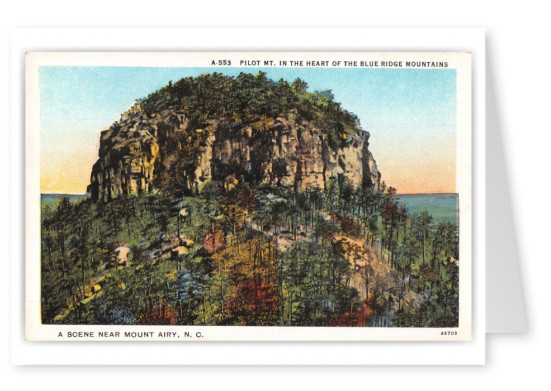 Mount Airy North Carolina Pilot Mountain Scenic View