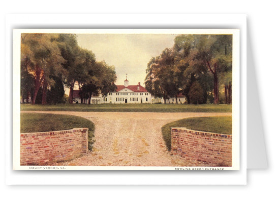 Mount Vernon, Virginia, Bowling Green Entrance