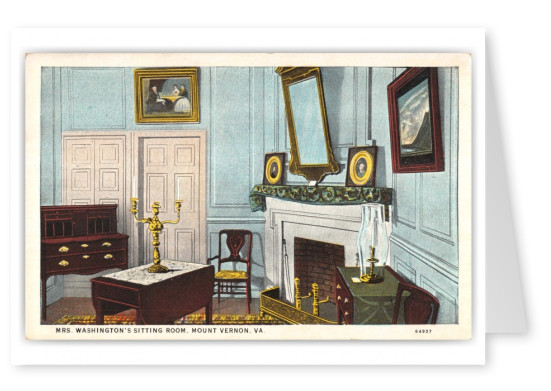 Mount Vernon, Virginia, Mrs. Washington's Sitting Room