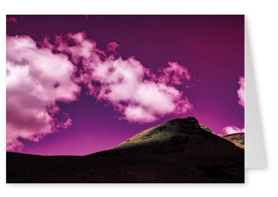 Postkarte Coloured Mountain