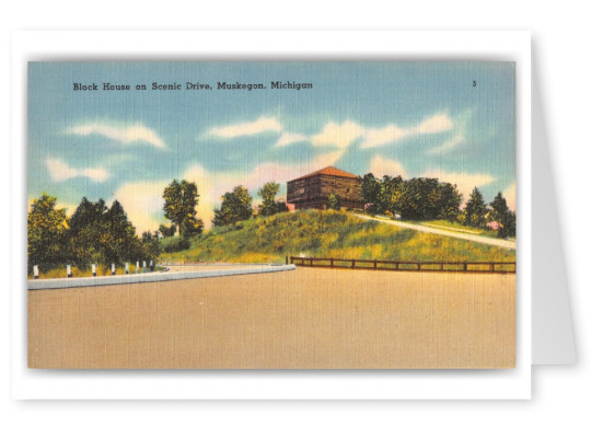 Muskegon, Michigan, Block House on scenic drive