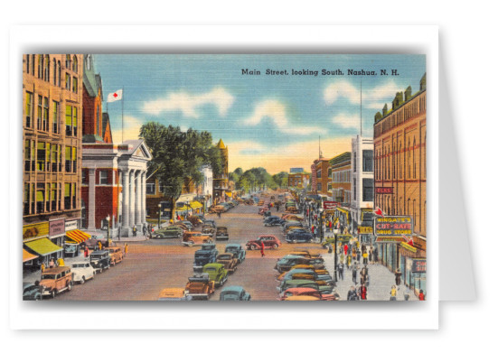 Nashua, New Hampshire, main Street looking south