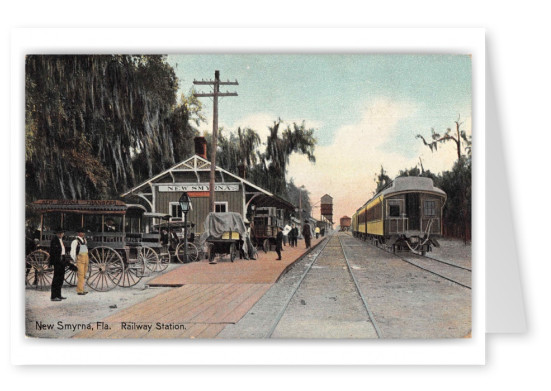 New Smyrna Florida Railway Station and Transfer Carriages