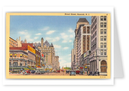 Newark, New Jersey, Birds-eye Broad Street