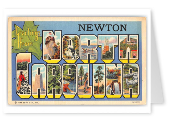 Newton North Carolina Greetings Large Letter