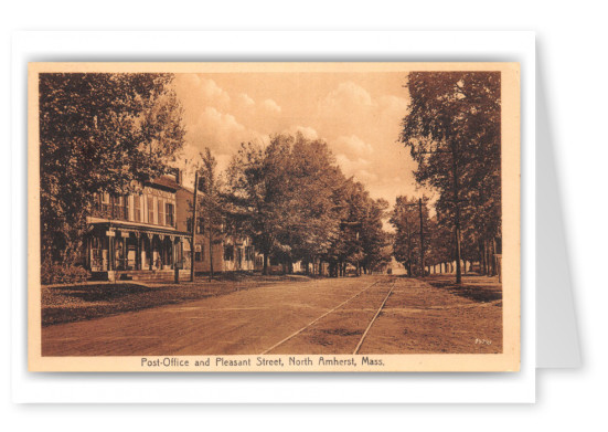 North Amherst, Massachusetts, post Office and Pleasant Street