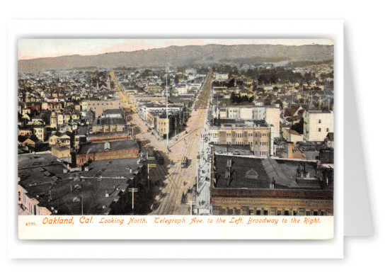 Oakland, California, looking north on Telegraph Avenue