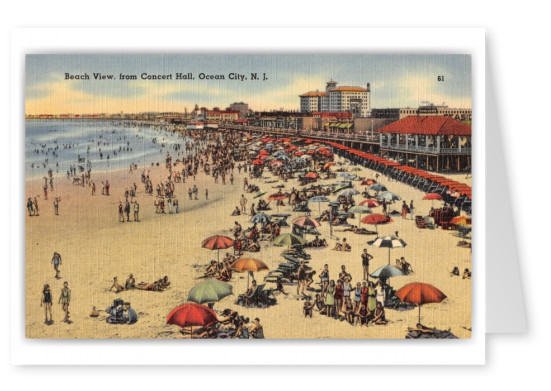 Ocean City, New Jersey, Beach view from Concert hall