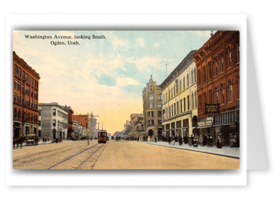 Ogden, Utah, Washington avenue looking south