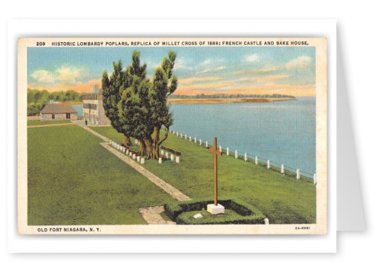 Old Fort Niagara, New York, Historic Lombardy Poplars