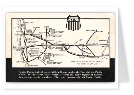 Omaha Nebraska Union Pacific Railroad Lines Map