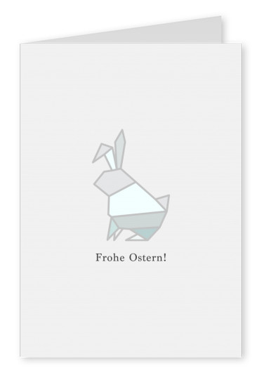 Origami Bunny, Frohe Ostern.