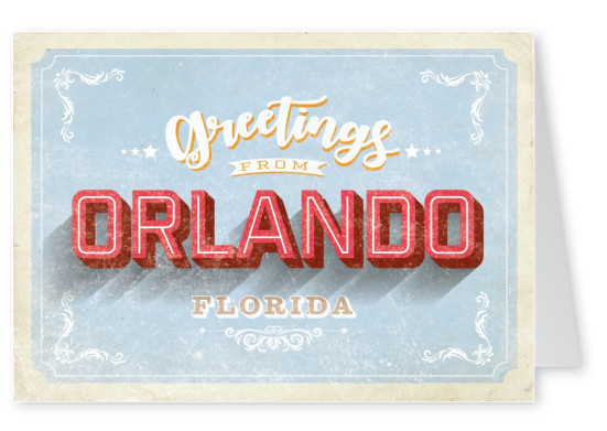 Vintage Postkarte Orlando