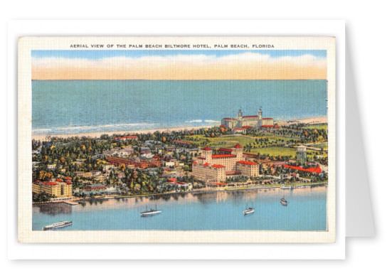 Palm Beach, Florida, aerial view of Palm Beach Biltmore Hotel