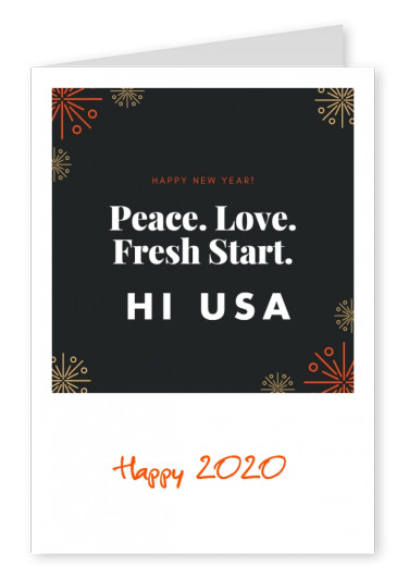 HI USA – peace love fresh start