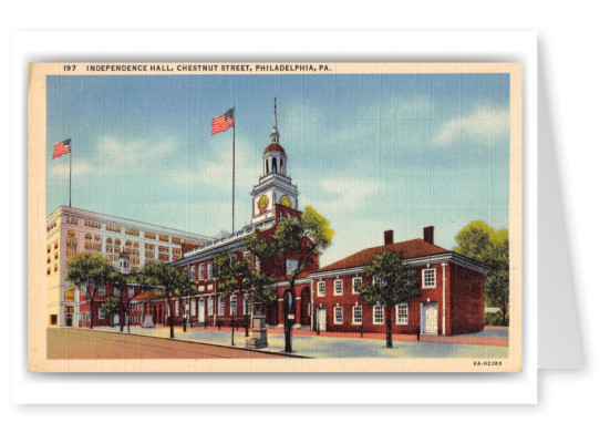 Philadelphia, Pennsylvania, Independence Hall, Chestnut Street