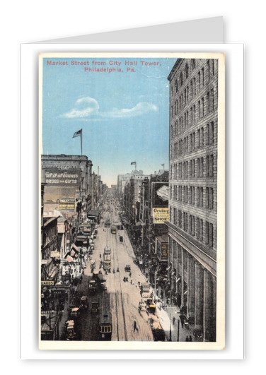 Philadelphia, Pennsylvnia, Mark Street from City Hall Tower