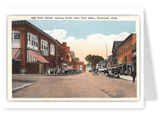 Plymouth, Massachusetts, main Street looking north