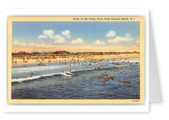 Point Pleasant Beach, New Jersey, ocean Front Scene